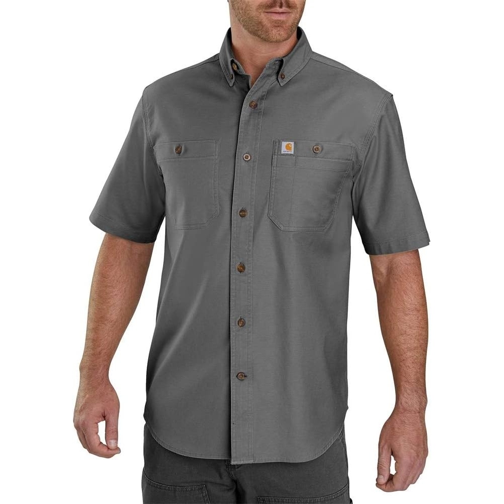 image:imageCarhartt Mens Windham Relaxed Ss ShirtGravel