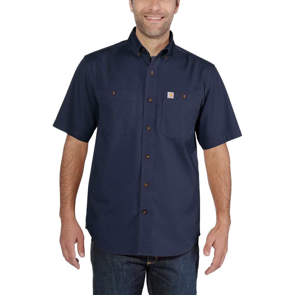 image:imageCarhartt Mens Windham Relaxed Ss ShirtNavy