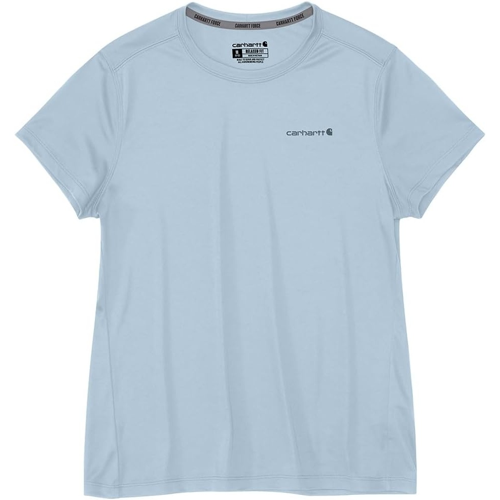 image:imageCarhartt Womens 106830 Womens Force Sun Defender Relaxed Fit ShortBlue Aura