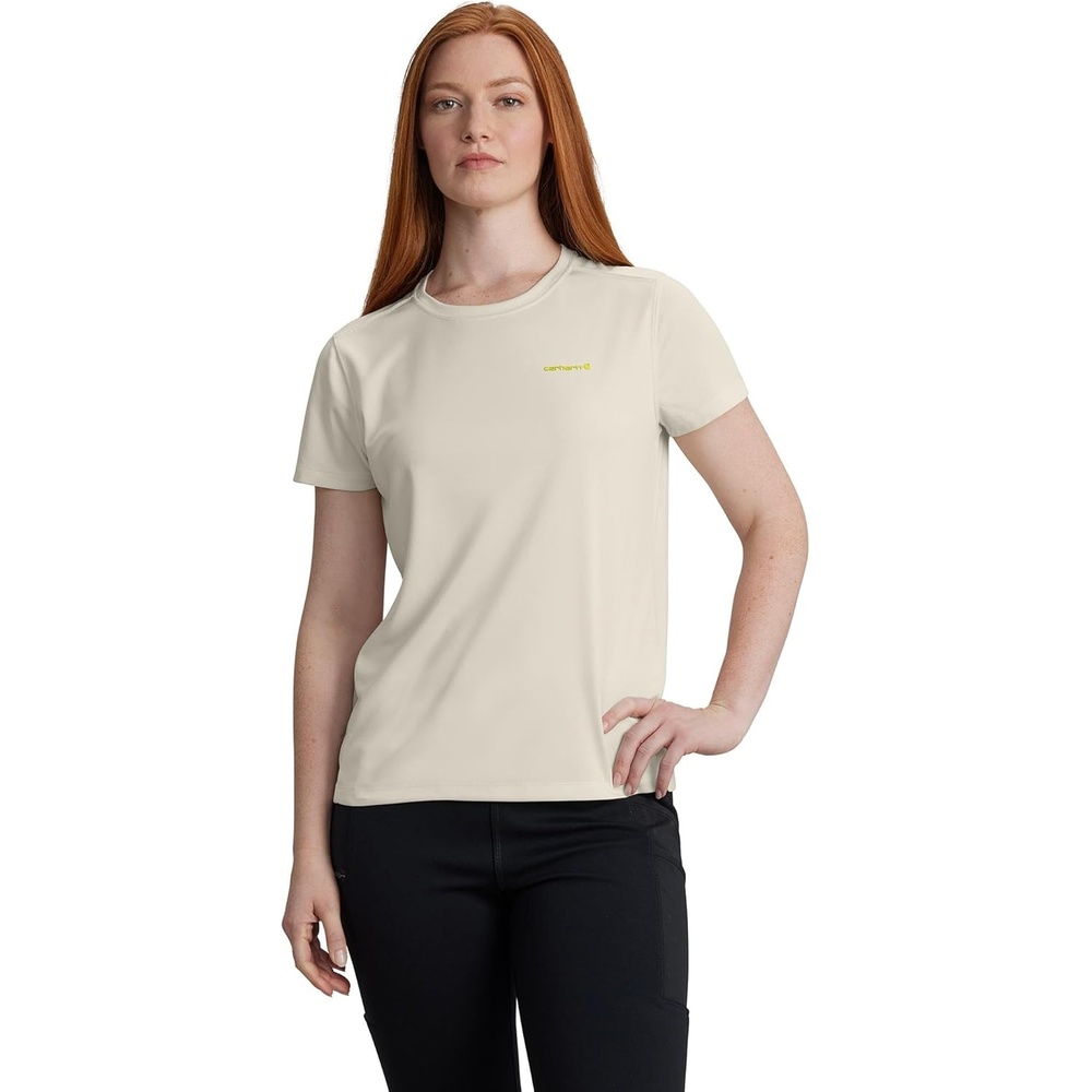 image:imageCarhartt Womens 106830 Womens Force Sun Defender Relaxed Fit ShortChalk