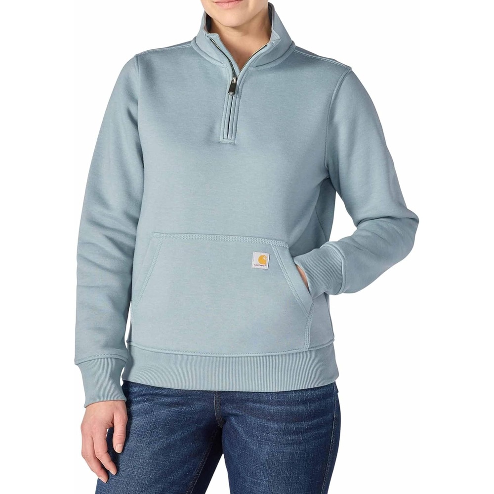 image:imageCarhartt Womens Clarksburg QuarterZip SweatshirtBlue Cove Heather