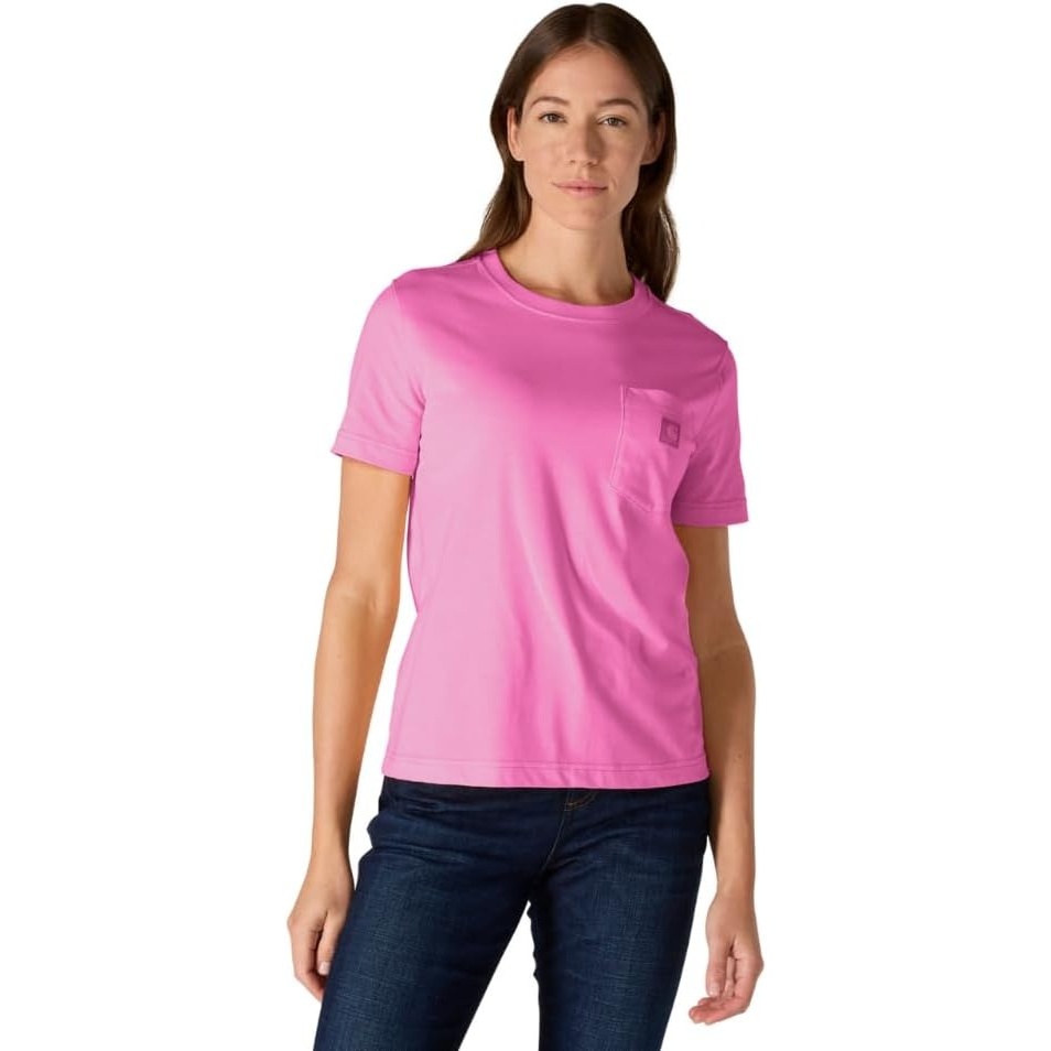 image:imageCarhartt Womens Irvine Relaxed TShirtElectric Fuchsia