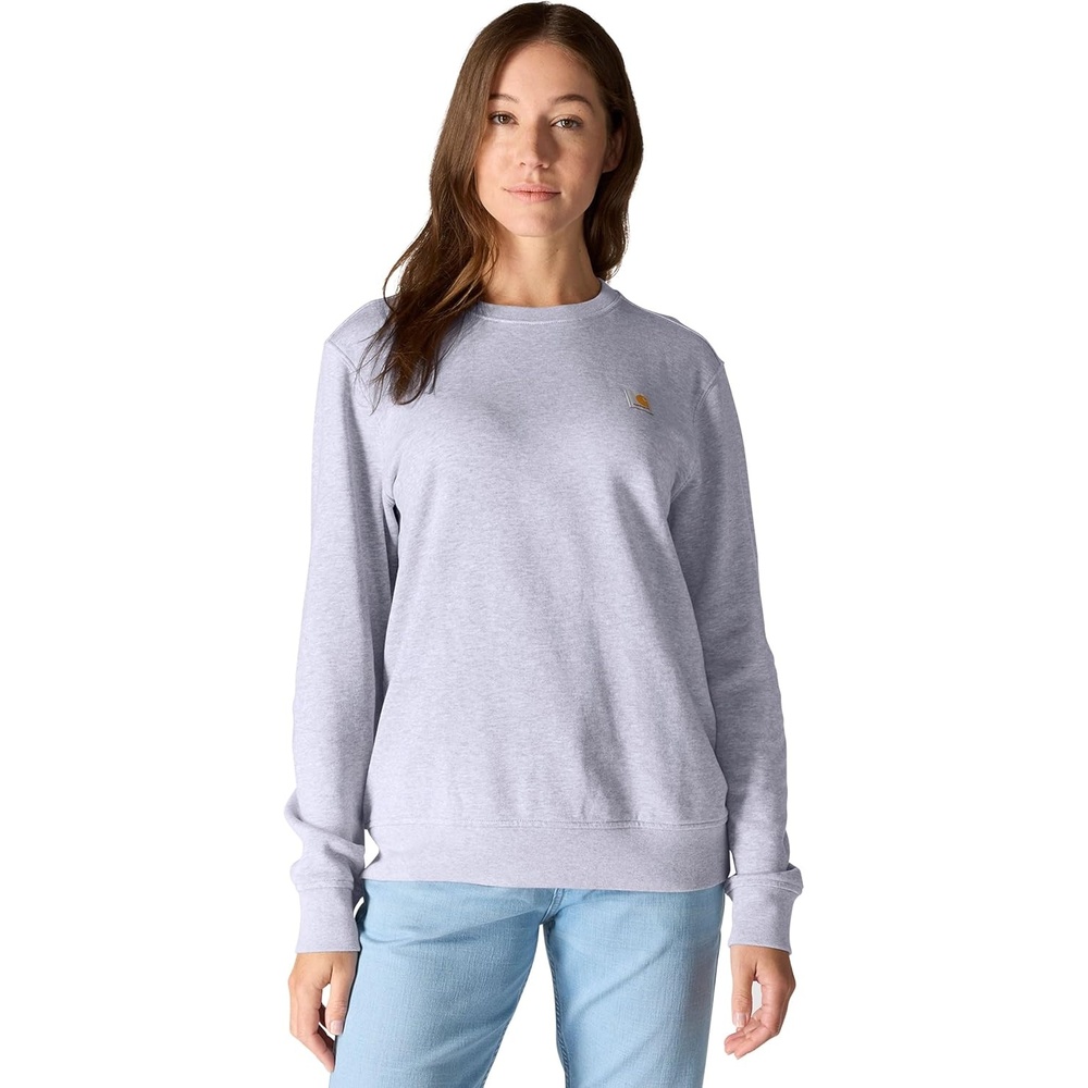 image:imageCarhartt Womens Relaxed Fit Midweight French Terry Crewneck SweatshirtMica