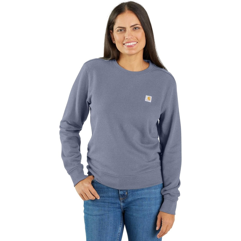 image:imageCarhartt Womens Relaxed Fit Midweight French Terry Crewneck SweatshirtWisteria