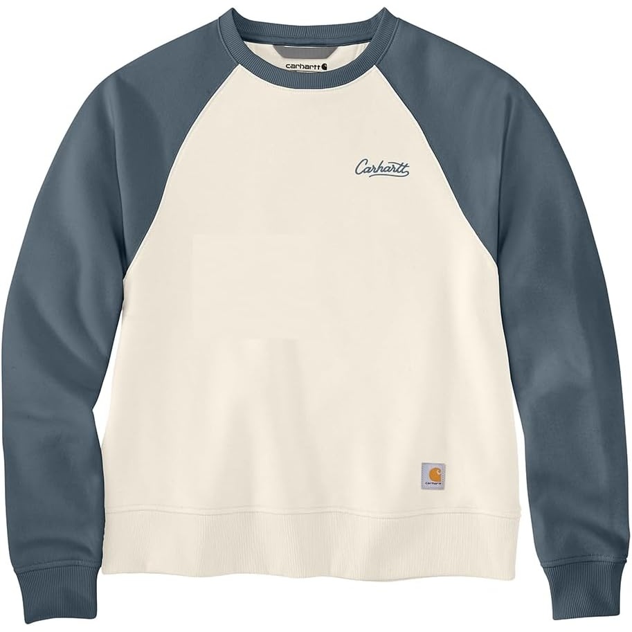 image:imageCarhartt Womens Sawyer Crewneck SweatshirtEggshell