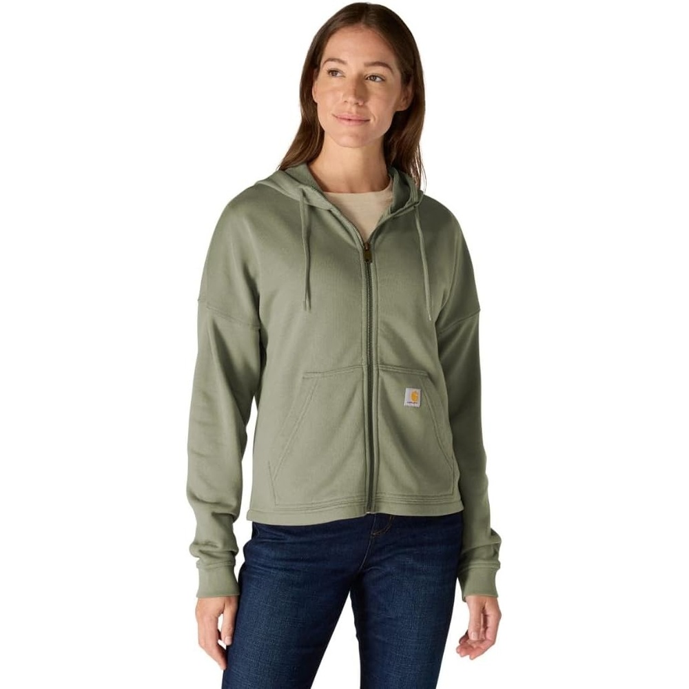image:imageCarhartt Womens TENCEL Fiber Series FullZip SweatshirtAvery Fern
