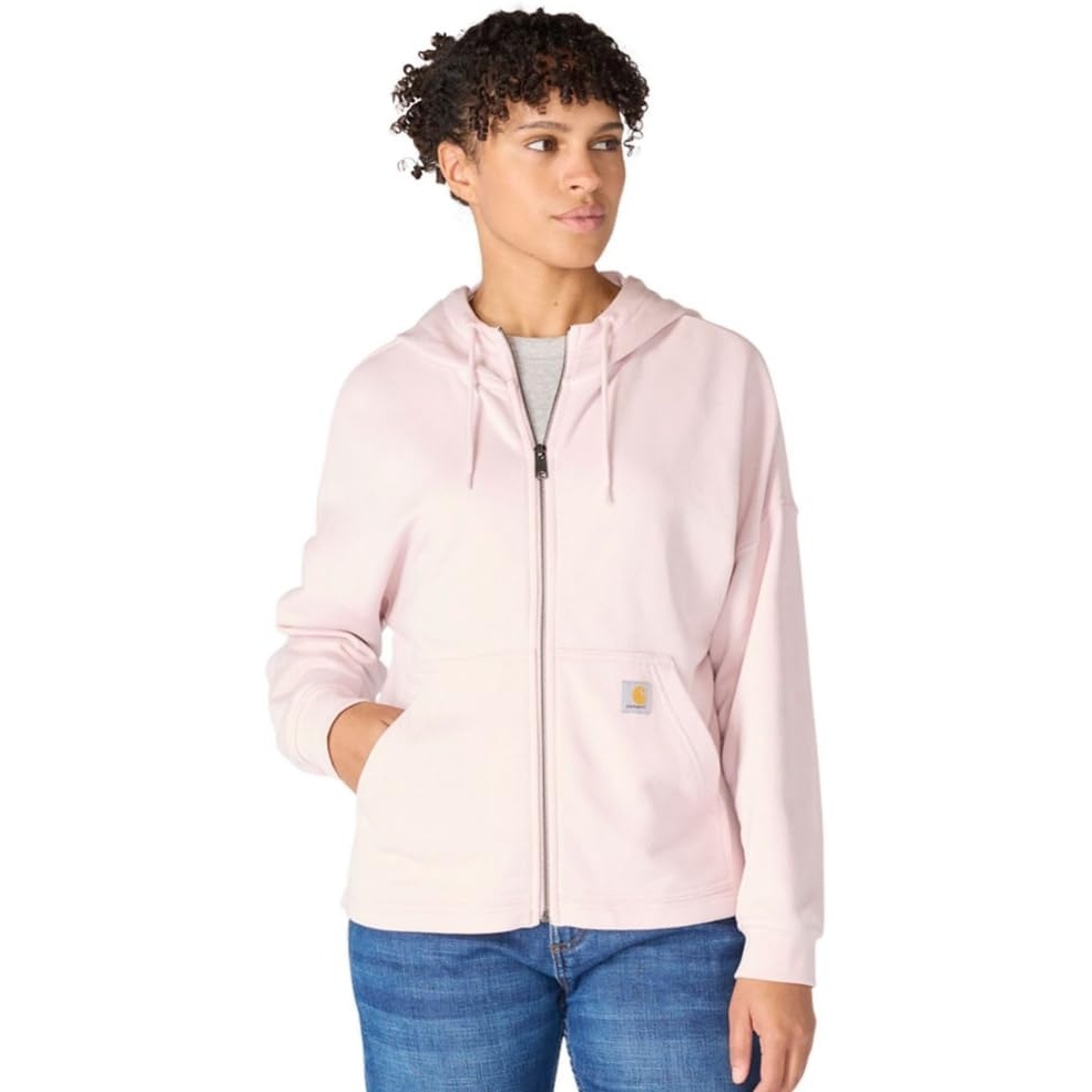 image:imageCarhartt Womens TENCEL Fiber Series FullZip SweatshirtNew Rose