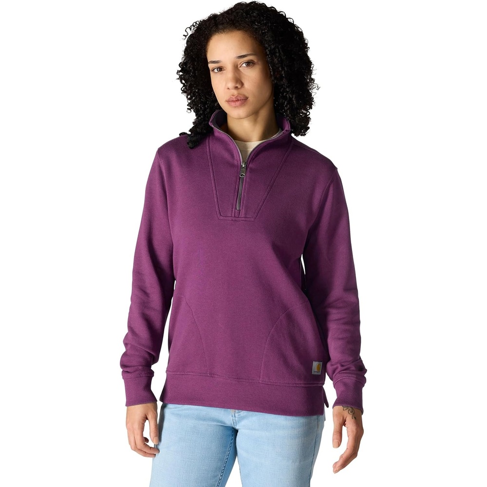 image:imageCarhartt Womens TENCEL Fiber Series HalfZip SweatshirtGooseberry