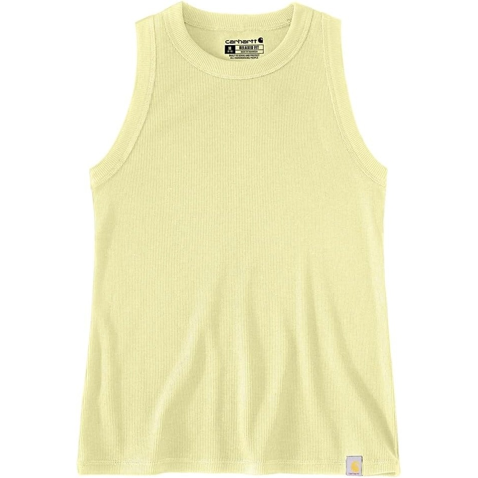 image:imageCarhartt Womens Tencel Fiber Series Fitted Ribbed TankCelestial Yellow