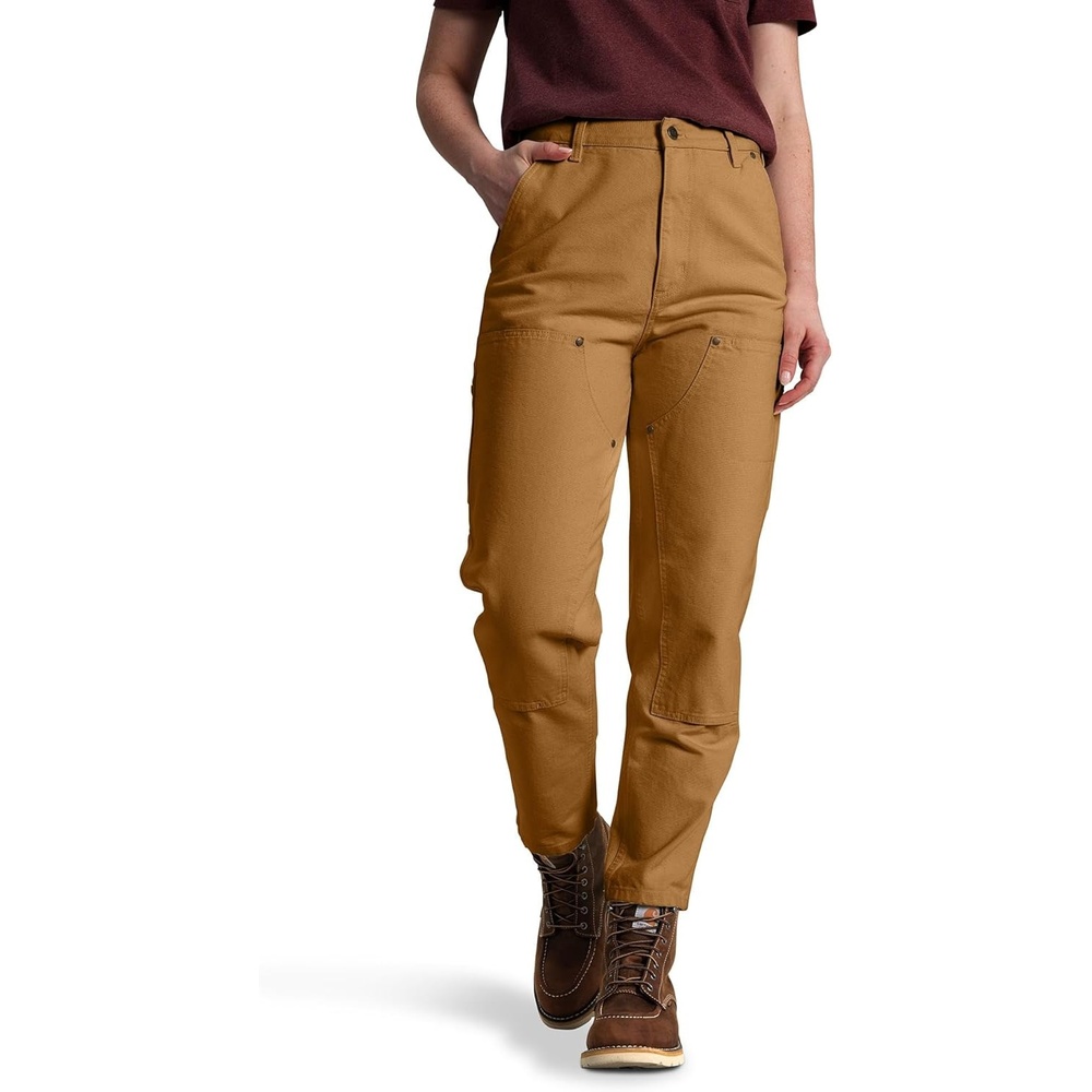 image:imageCarhartt Womens The Vintage Fit DoubleFront Canvas PantCarhartt Brown