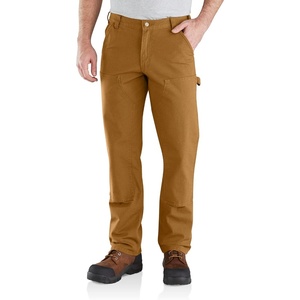 Carhartt Men’s Relaxed Straight Rugged Flex® Duck Double-Front Dungaree(Carhartt Brown)