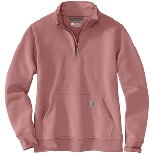 Carhartt Women’s Clarksburg Quarter-Zip Sweatshirt(Rose Tint Heather)