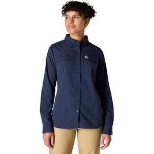 Carhartt Women’s Force Relaxed Fit Lightweight Long- Sleeve Shirt(Navy)