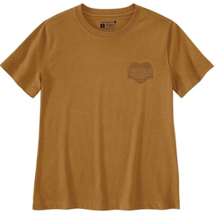 Carhartt Women’s Irvine Relaxed Heritage Heart T-Shirt(Carhartt Brown)