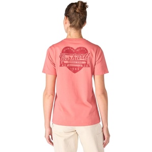 Carhartt Women’s Irvine Relaxed Heritage Heart T-Shirt(Light Amber)