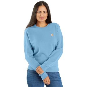 Carhartt Women’s Relaxed Fit Midweight French Terry Crewneck Sweatshirt(Fresh Water)