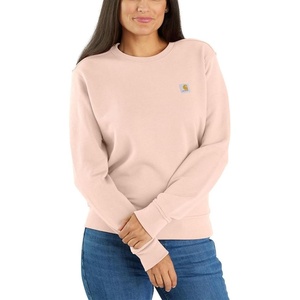 Carhartt Women’s Relaxed Fit Midweight French Terry Crewneck Sweatshirt(Georgia Peach)