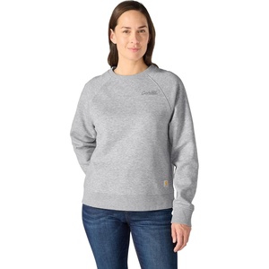 Carhartt Women’s Sawyer Crewneck Sweatshirt(Heather Gray)