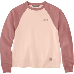 Carhartt Women’s Sawyer Crewneck Sweatshirt(Light Coral)
