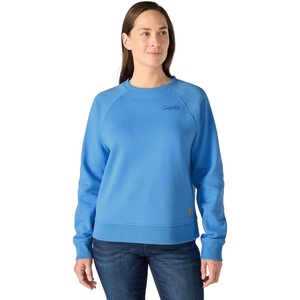 Carhartt Women’s Sawyer Crewneck Sweatshirt(Tranquil Blue)