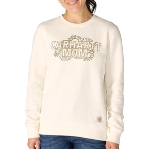Carhartt Women’s Sawyer Mothers Day Crewneck Sweatshirt(Eggshell)