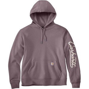 Carhartt Women’s Sawyer Script Logo Sweatshirt(Ash Berry Heather)