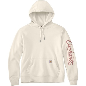 Carhartt Women’s Sawyer Script Logo Sweatshirt(Eggshell)