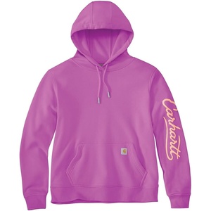 Carhartt Women’s Sawyer Script Logo Sweatshirt(Electric Fuchsia)