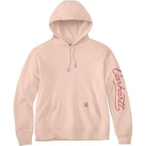 Carhartt Women’s Sawyer Script Logo Sweatshirt(Light Coral)