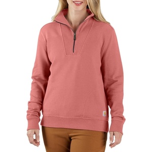 Carhartt Women’s TENCEL™ Fiber Series Half-Zip Sweatshirt(Aged Coral)