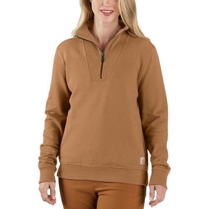 Carhartt Women’s TENCEL™ Fiber Series Half-Zip Sweatshirt(Carhartt Brown)