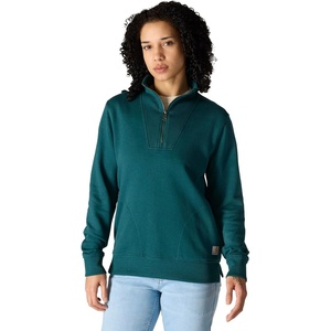 Carhartt Women’s TENCEL™ Fiber Series Half-Zip Sweatshirt(Greenstone)