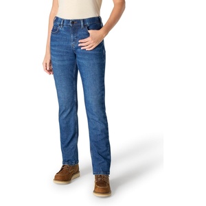 Carhartt Women’s The Essential Mid Rise Comfort Jeans – Performance Fit Stretch Denim(Grotto)