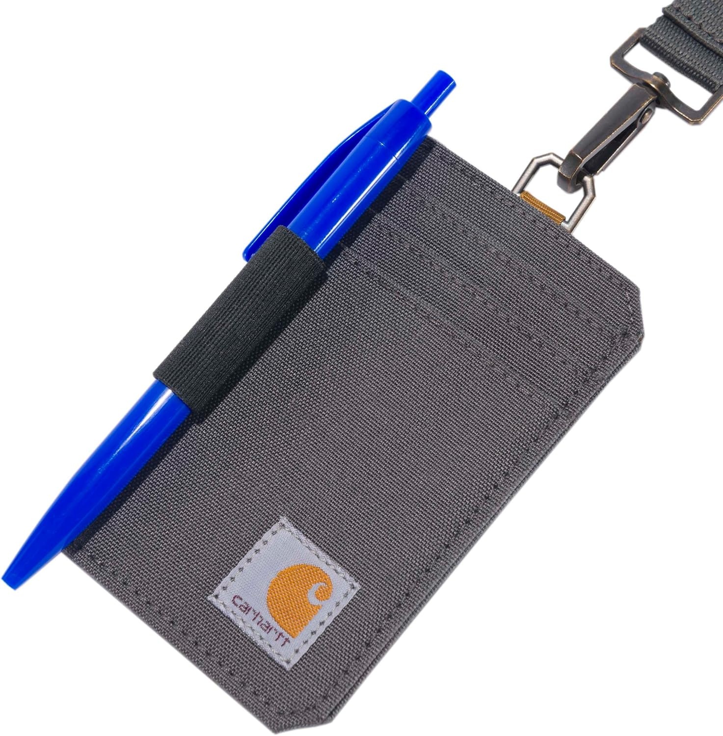 image:imageCarhartt 700D Nylon Duck ID Holder and Lanyard WMesh ID Window for Quick AccessGravel