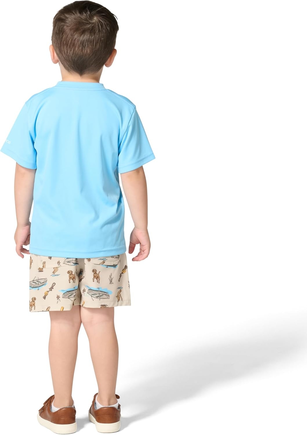 image:imageCarhartt Baby Boys 2piece Short Sleeve Sun Defender Force Shirt amp Woven Short SetSand