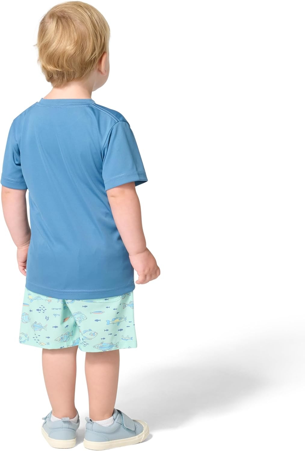 image:imageCarhartt Baby Boys 2piece Short Sleeve Sun Defender Force Shirt amp Woven Short SetYucca