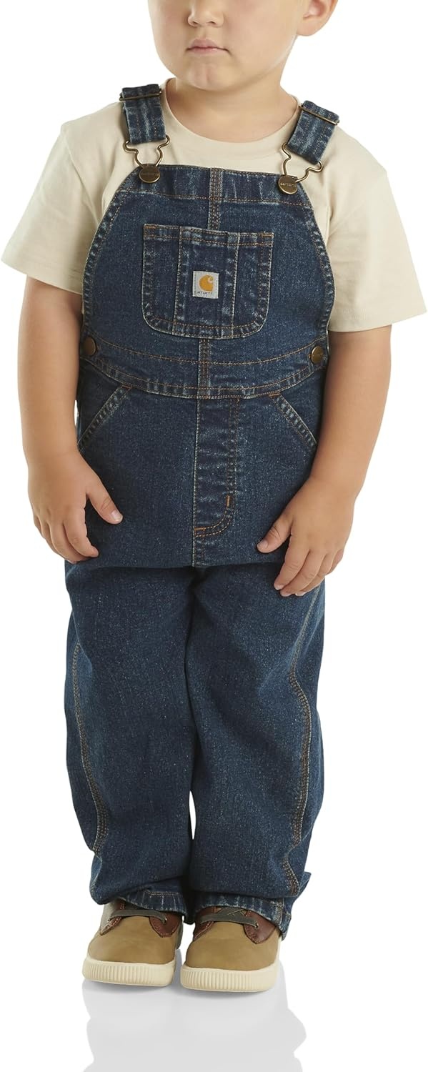 image:imageCarhartt Baby Jean Denim Bib OverallsMedium Wash