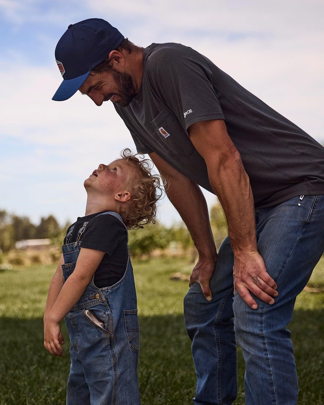 image:imageCarhartt Baby Jean Denim Bib OverallsMedium Wash