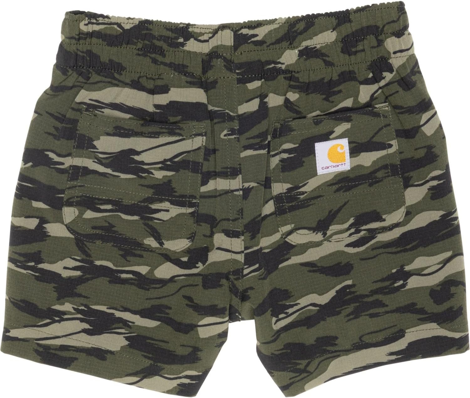 image:imageCarhartt Infant Newborn Baby Boys BS8330 Rugged Flex Camo Work Short Baby Boys Dark Green Camo
