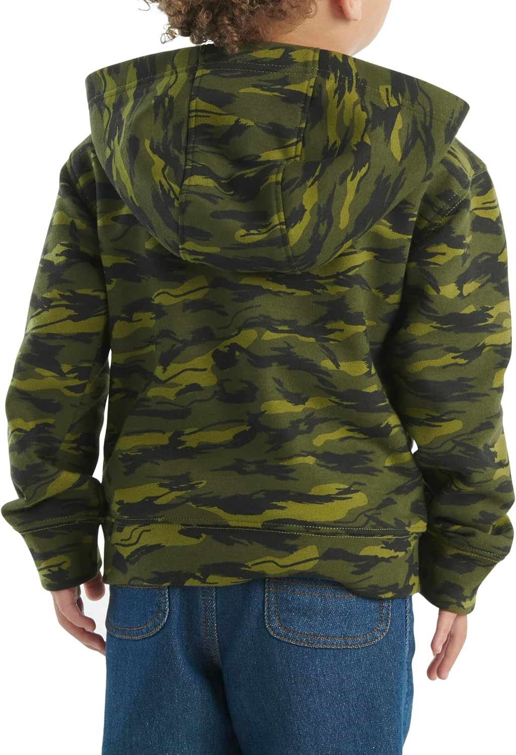image:imageCarhartt Kids CA6273 LongSleeve HalfZip Sweatshirt BoysGreen Camo