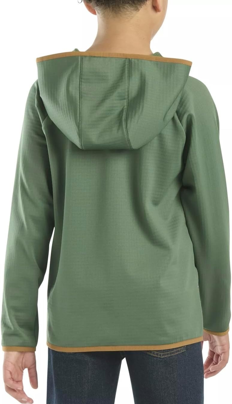 image:imageCarhartt Kids CA8586 Force LongSleeve Full Zip Sweatshirt Youth Big Boys Large 1416 Cilantro Green