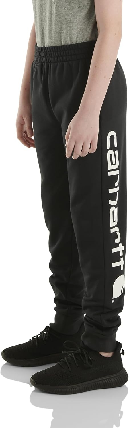 image:imageCarhartt Kids CK8429 Fleece Logo Sweatpant BoysBlack