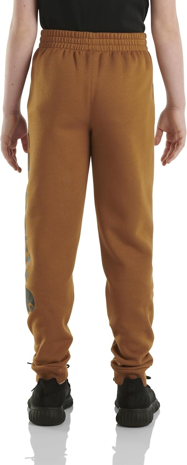 image:imageCarhartt Kids CK8429 Fleece Logo Sweatpant BoysCarhartt Brown Classic
