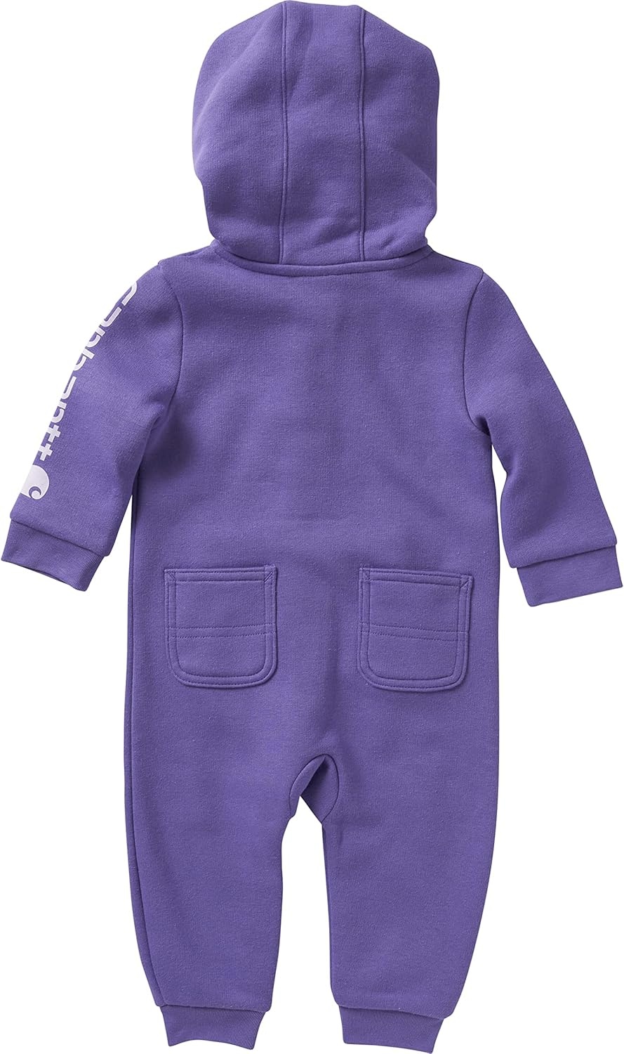 image:imageCarhartt Kids CM9732 LongSleeve Fleece ZipFront Hooded Coverall GirlsUltra Violet