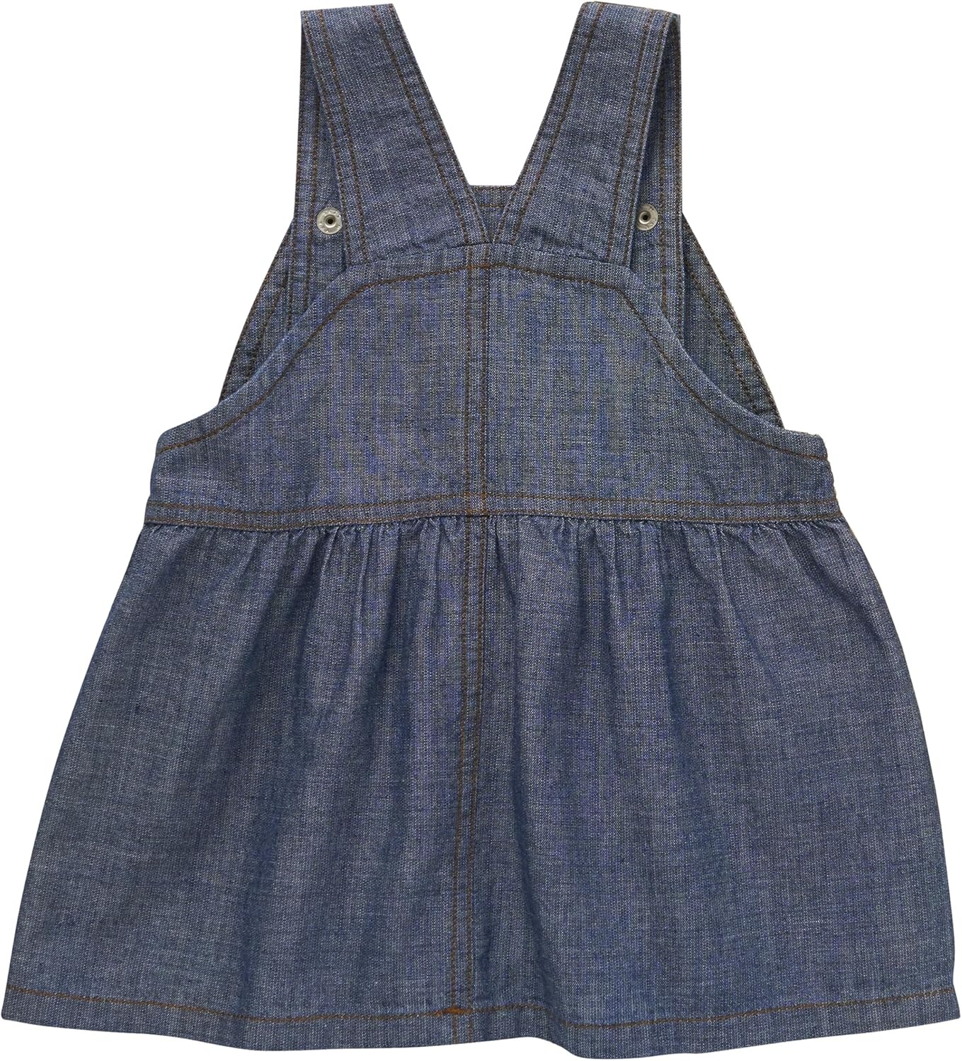 image:imageCarhartt Kids CY9711 Denim Chambray Jumper GirlsMed Wash Down