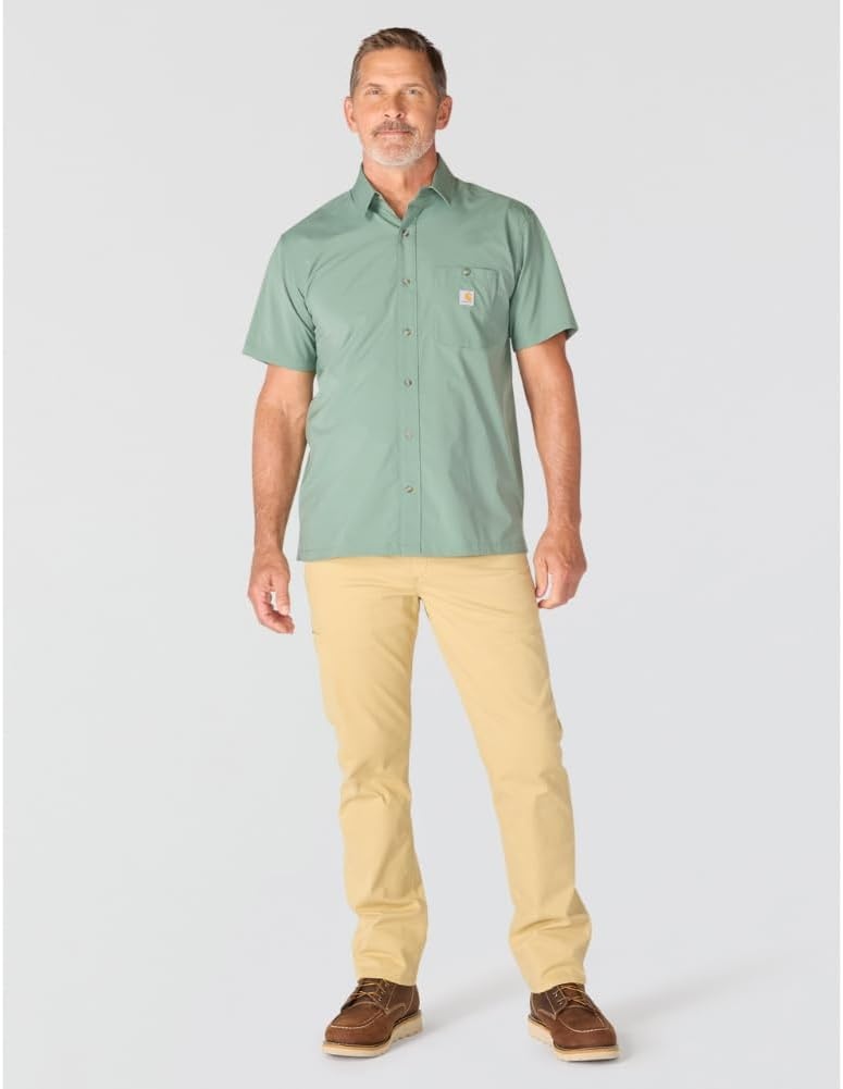 image:imageCarhartt Mens 106141 Force Sun Defender Relaxed Fit Lightweight ShoGreen Slate