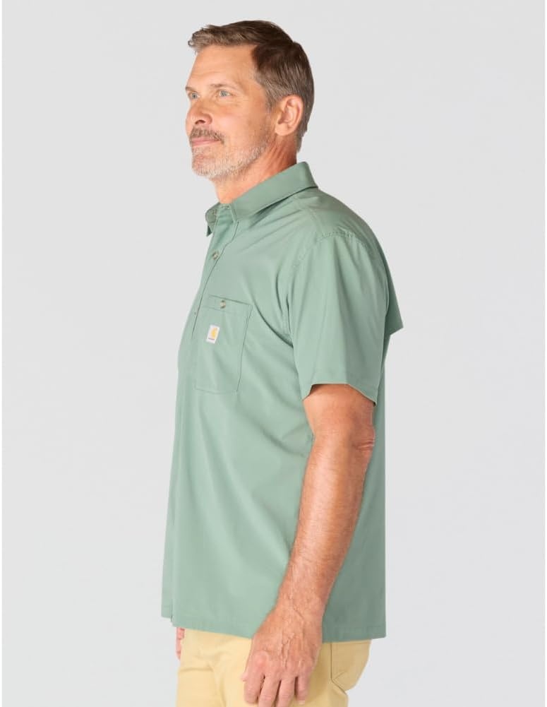image:imageCarhartt Mens 106141 Force Sun Defender Relaxed Fit Lightweight ShoGreen Slate