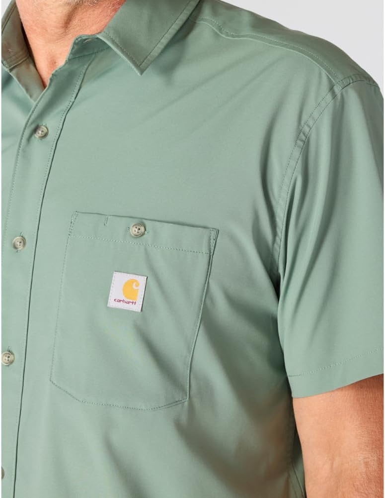 image:imageCarhartt Mens 106141 Force Sun Defender Relaxed Fit Lightweight ShoGreen Slate