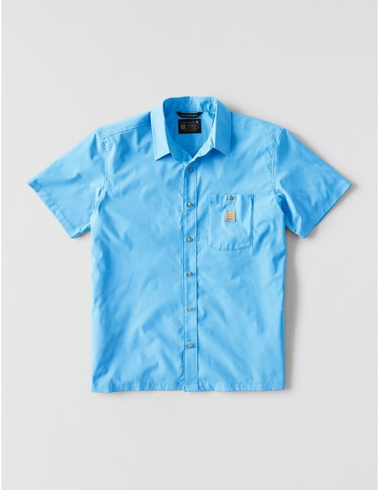 image:imageCarhartt Mens 106141 Force Sun Defender Relaxed Fit Lightweight ShoTranquil Blue