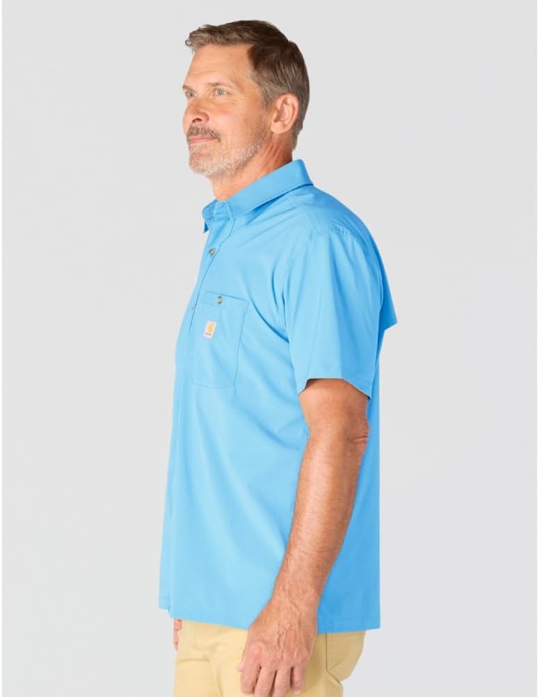image:imageCarhartt Mens 106141 Force Sun Defender Relaxed Fit Lightweight ShoTranquil Blue